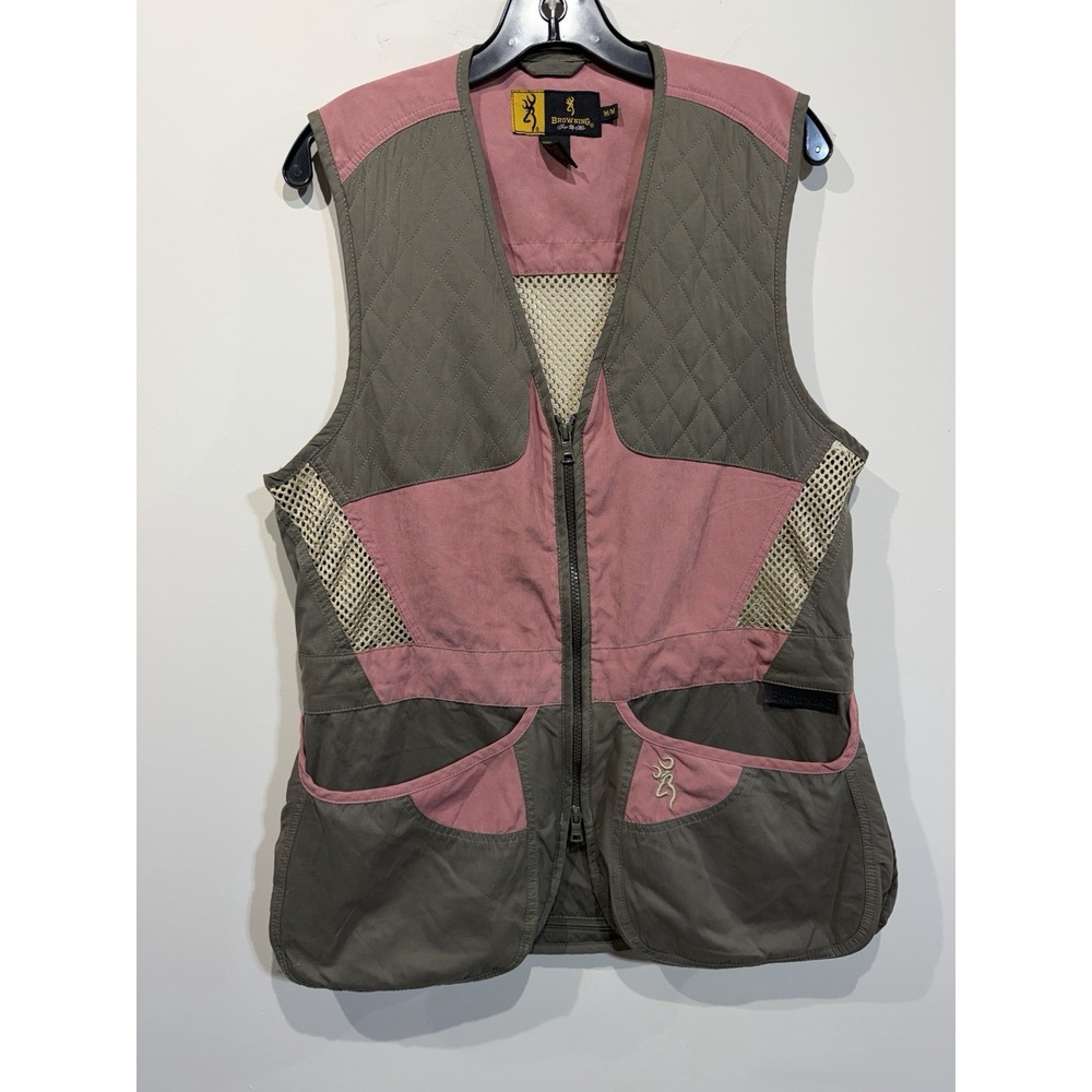 Browning For Her Women's M Summit Shooting Vest Pink Trap Skeet